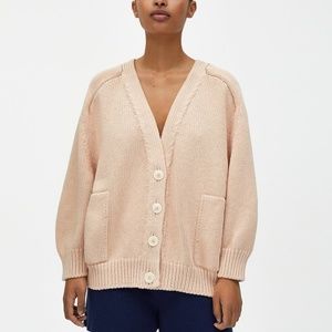 Babaa Cotton Cardigan no.55, Strawberry Shake (One Size)